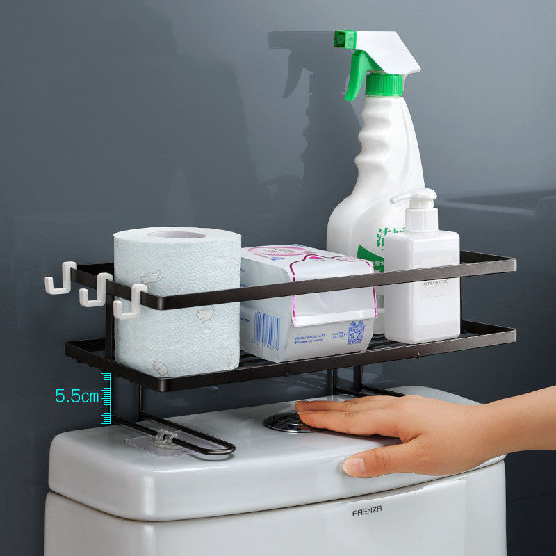 Wall-Mounted Toilet Storage Rack for Bathroom Organization