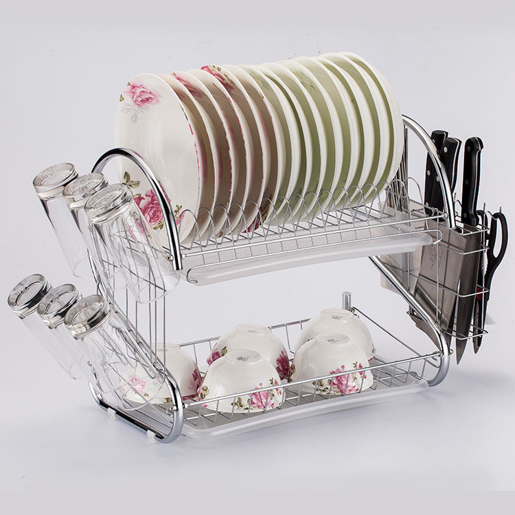 Kitchen Drain Rack for Article Storage and Organization