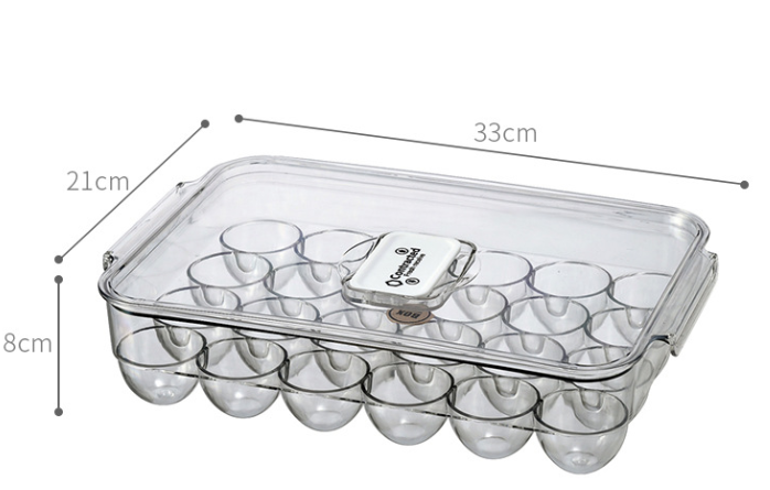 Refrigerator Storage Box for Food Organization and Eggs