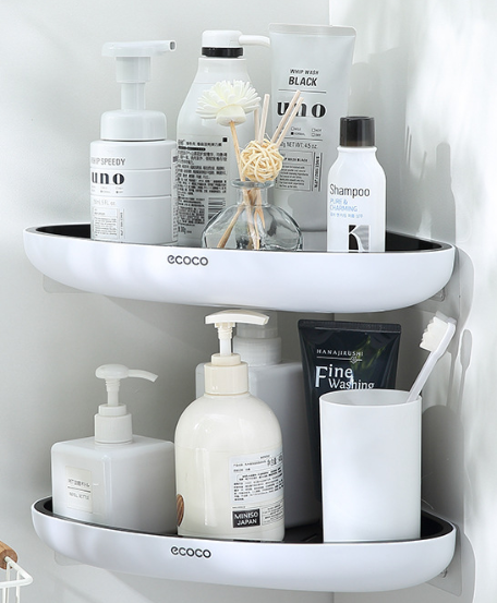 Wall-Mounted Bathroom Storage Rack for Easy Organization